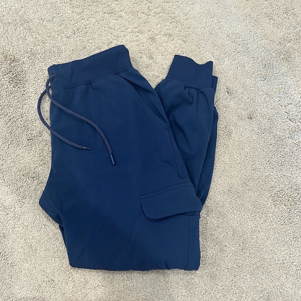 Jaanuu Navy Jogger Scrub Pants